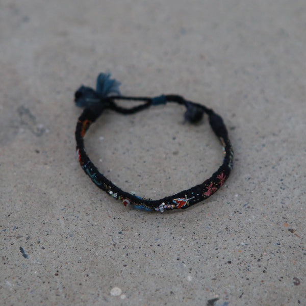 Antomoon silk embroidered bracelet ATM-Antomoon-16-1-2-dark palette (Antomoon-1-1)